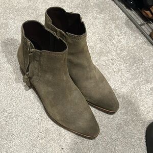 Light olive women’s suede Cole Haan 9 1/2 boots